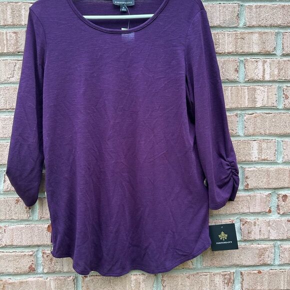 Purple Women's Tunic Top - Picture 1 of 10